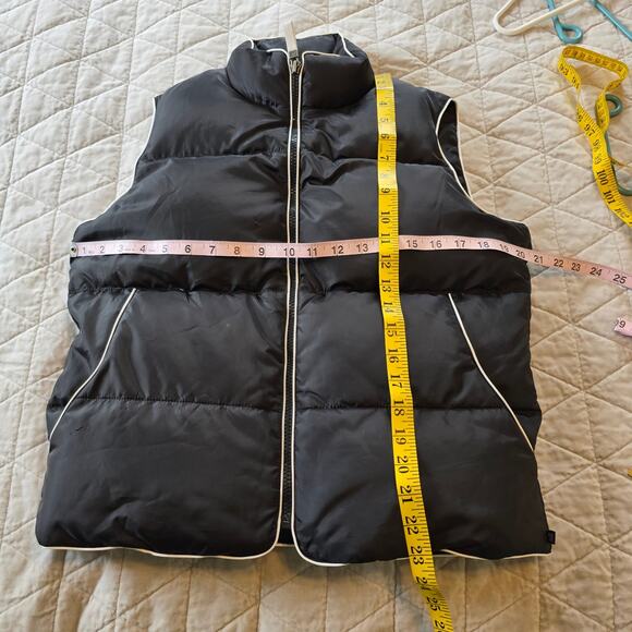 Vintage Polo Ralph Lauren Down Puffer Vest Women's XS/S Black Granola Girl READ - Picture 10 of 10